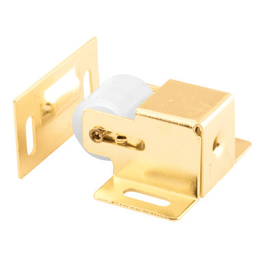 Prime-Line 0.94 in. H X 1.75 in. W X 1.81 in. D Brass-Plated Steel Roller Catch