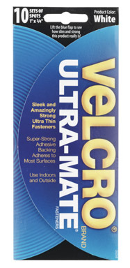 VELCRO SPOTS 1"X3/4 WHT