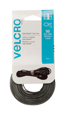 50PK 8" Velcro Reuseable Ties