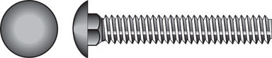 Hillman 1/2 in. P X 10 in. L Zinc-Plated Steel Carriage Bolt 25 pk
