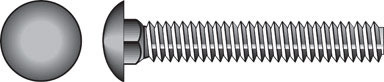 Hillman 1/2 in. P X 12 in. L Zinc-Plated Steel Carriage Bolt 25 pk