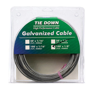 PRECUT CABLE100'GALV1/8"