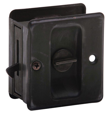 POCKET DOOR LOCK ABRNZ