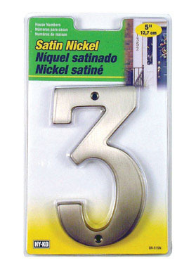 NUMBER "3" SILVER