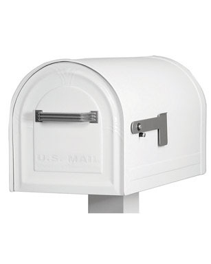 MAILBOX LOCKABLE T2 WHT