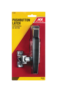 LATCH PUSHBTN 1-1/2 BLK