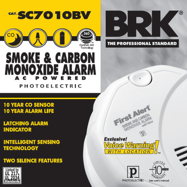 120V AC/DC Smoke/CO2 Alarm