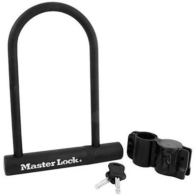 Master Lock 8 in. H X 6-1/8 in. W Steel Double Locking U-Lock 1 pk