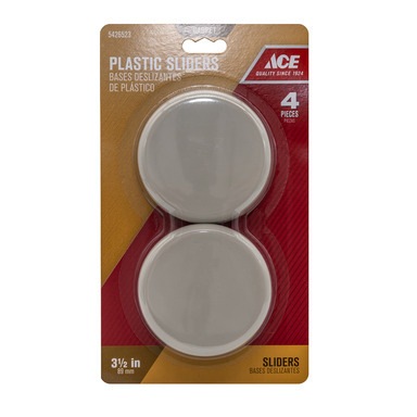 Plastic Sliders 3-1/2" 4PK