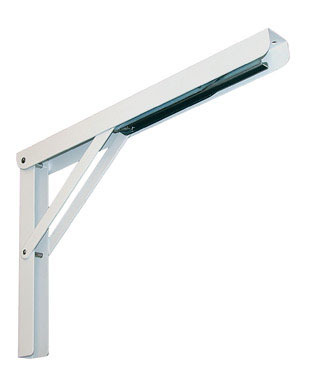FOLDNG L BRACKET WHT12"