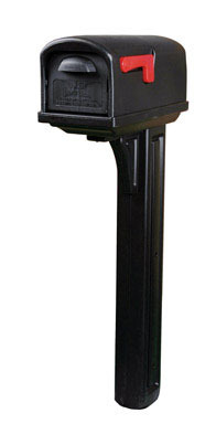 MAILBOX/POST CLASSIC MED BLK