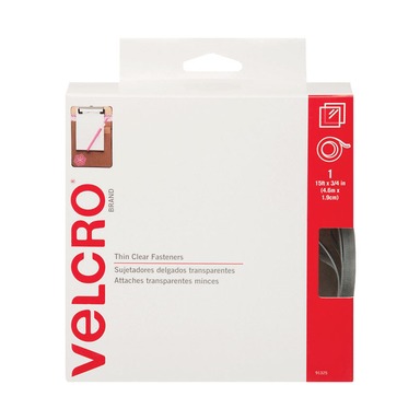 VELCRO TAPE15'X3/4"CLEAR