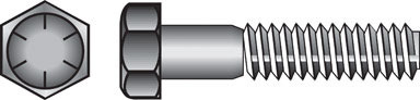 C 5/8X41/2 HCS8   (25/BOX)