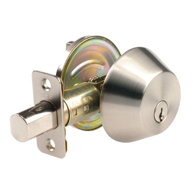 DEADBOLT SGL CYLINDER SN