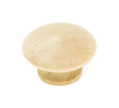 Amerock Traditional Classics Round Cabinet Knob 1-1/2 in. D 7/8 in. Unfinished Beige 2 pk