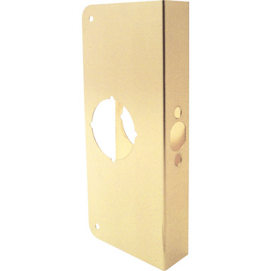 Prime-Line 9 in. H X 4.31 in. L Brass-Plated Brass Lock and Door Reinforcer