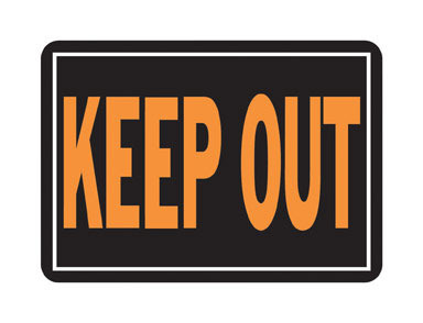 SIGN KEEP OUT AL 10X14"