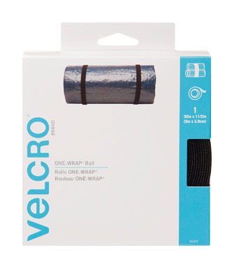 1-1/2"x30' VELCRO ONE WRAP BLK