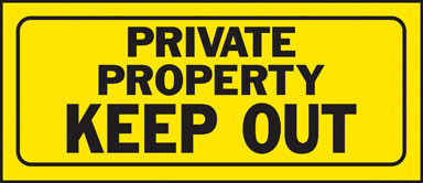 SIGN PRIVATE PROPERTY