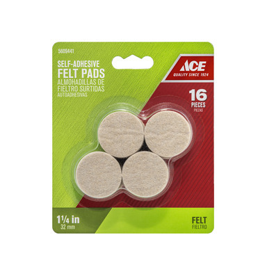 Felt Pads 1-1/4" Hd Cd16