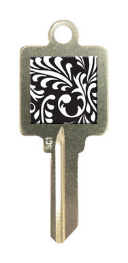 KEYBLANK SC1 B&W SWIRL