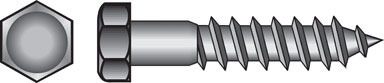 Hillman 1/2 in. S X 1-1/2 in. L Hex Hot Dipped Galvanized Steel Lag Screw 50 pk