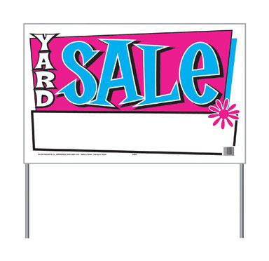 Yard Sale Sign W/ Frame