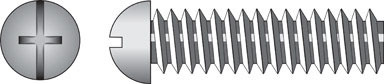 100PK  10-24x2 RH Screws