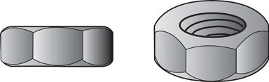 GALV HX NUTS USS 1/4-20