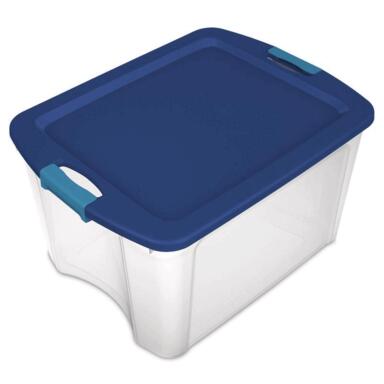 18G Blue/Clear Latch Storage Box