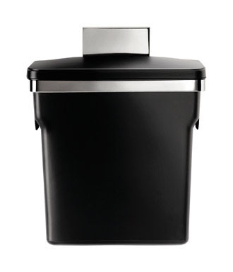 CABINET TRASHCAN 10" BLK