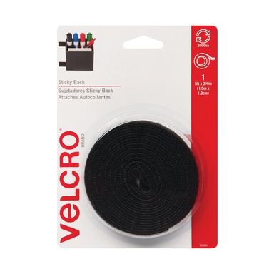 3/4"x5' Black Velcro Tape