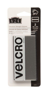 Velcro Brand Industrial Strength Extreme Hook and Loop Fastener 4 in. L 2 pk