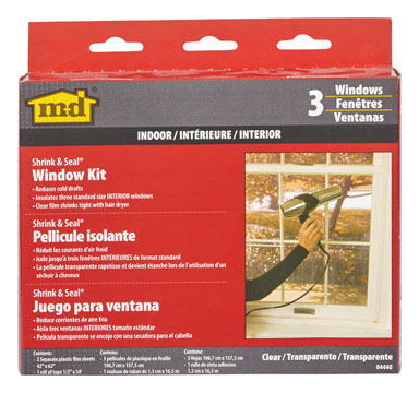 Window Insul Kit 42"x62" 3pk