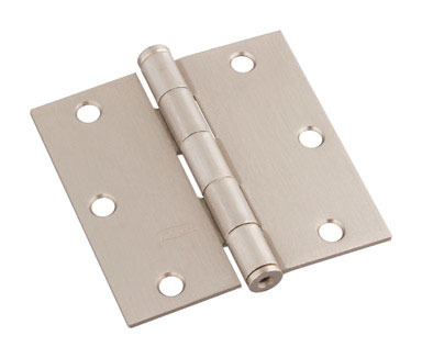 3 1/2" SQ HINGE SATIN NICKEL EA