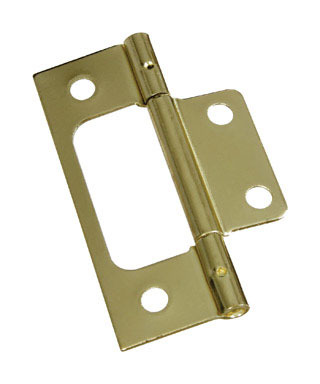 3" SURFACE MOUNT BRASS HINGE 2PK