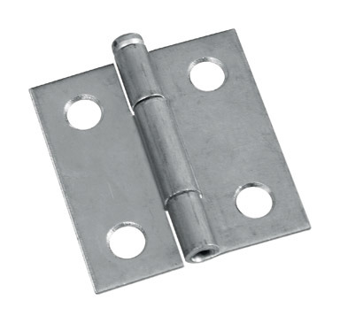 1 1/2" SQ HINGE ZINC 2PK