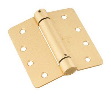 4" BRASS ADJ SPRING HINGE EA