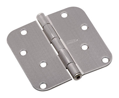 4" RAD SATIN NICKEL HINGE EA