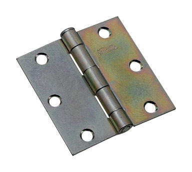 3" SQ DOOR HINGE ZINC 2PK