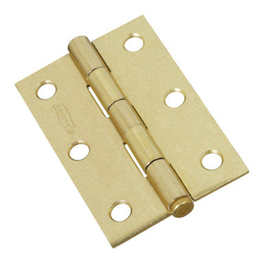 3" BRASS DOOR HINGE 2PK