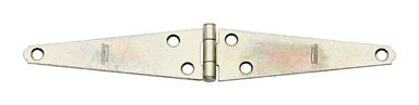 5" LGT DTY STRAP HINGE ZINC 2PK