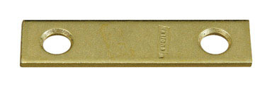 4PK 2"x1/2" Brass Mending Plate