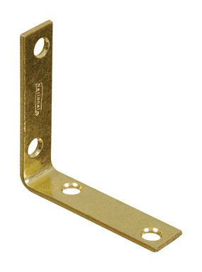 4PK 2-1/2" Brass Corner Iron