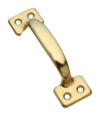 4" BRASS HANDLE SASH LIFT EA