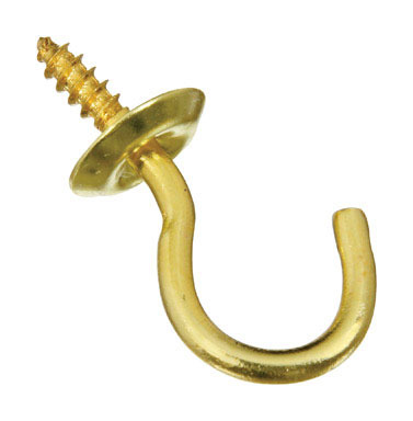 3/4" BRASS CUP HOOK 50/PK