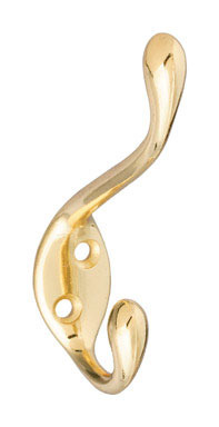 COAT/HAT HOOK BRS