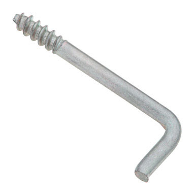 SQR BEND SCREW HOOK 1"