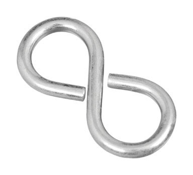 1 5/8" CLOSED S HOOK ZINC 4PK