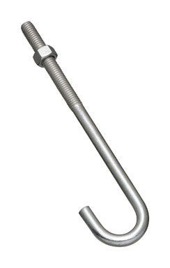 3/8 X 7 J BOLT ZINC EA em